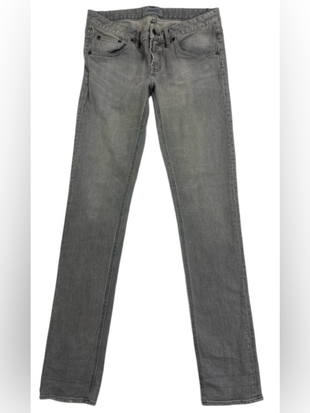 Gray Straight Leg Jeans Women 28 WESC Casual Minimal Denim